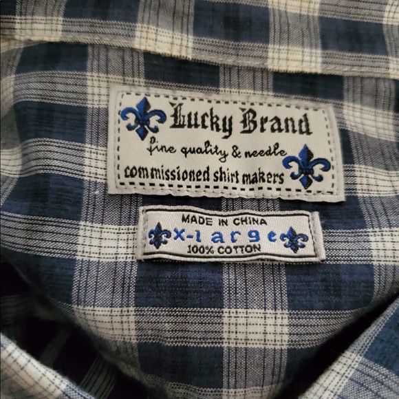 Lucky Brand Plaid Button Up - Picture 2 of 3